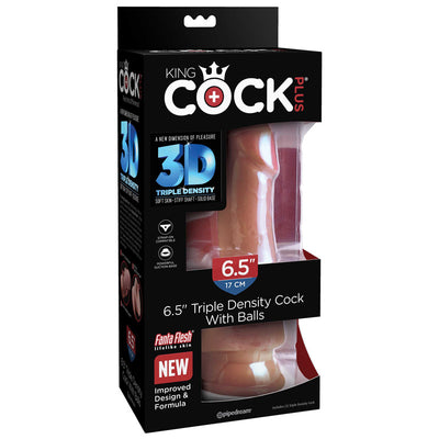Pipedream King Cock Plus 6.5 inch Triple Density Cock with Balls