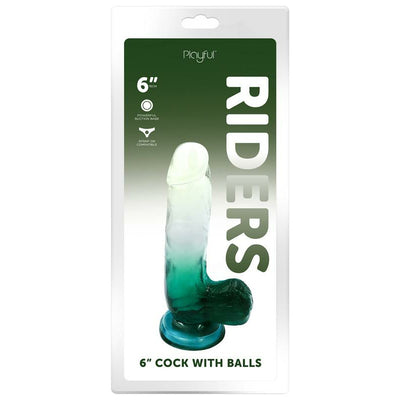 Playful Riders 6 inch Cock with Balls