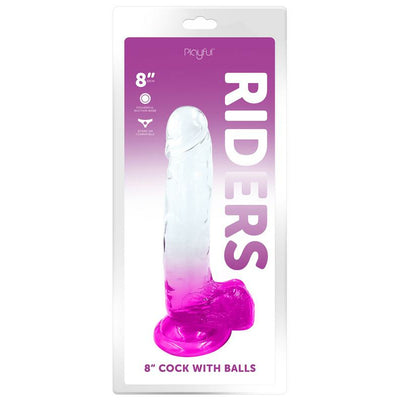 Playful Riders 8 inch Cock with Balls