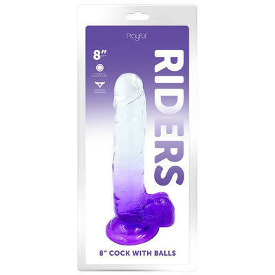 Playful Riders 8 inch Cock with Balls