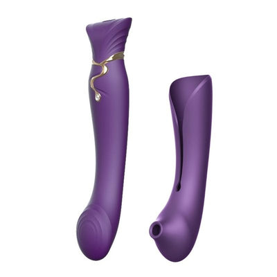 Zalo Queen Set - G-Spot Pulse Wave Vibrator With Suction Sleeve