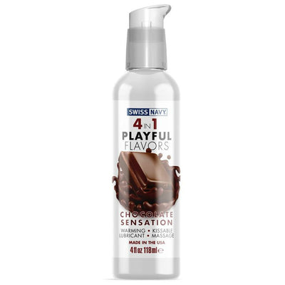 Swiss Navy Playful 4 In 1 Chocolate Sensation 4oz/118mL