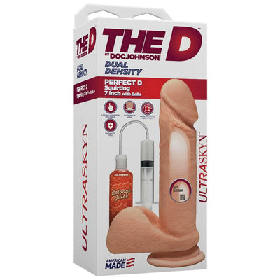 The D By Doc Johnson The D Perfect D Squirting 7 inch with Balls Ultras