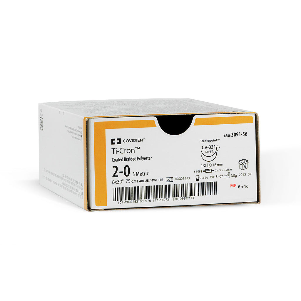 Covidien/Surgical Devices Ti-Cron™ Polyester Sutures, 8886308741