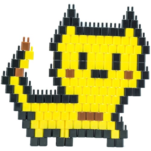 Pinblock_Pixelart_Creative_Building_Toy_Yellow Cat