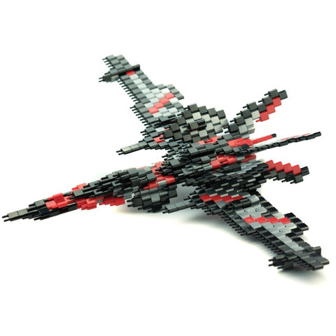 Pinblock Creative Building Block Toy 3D Model Silver Falcon Flying