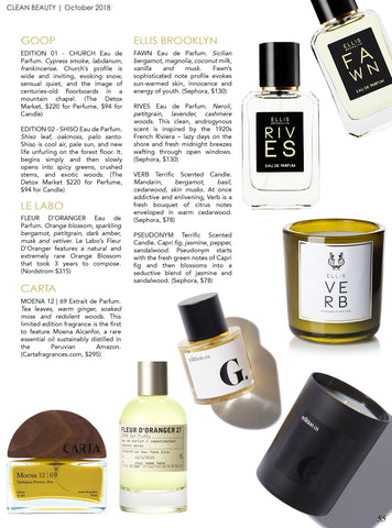 Best Clean Fragrance Honey Tobacco by Picot Collective in Tonic Magazine