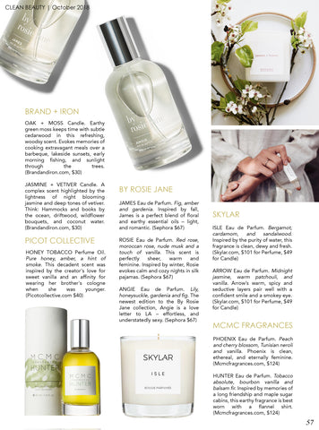 best clean fragrance Honey Tobacco by Picot Collective in Tonic Magazine
