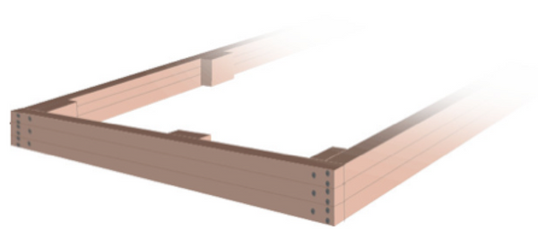 Illustration of a completed raised garden bed - Renee's Garden