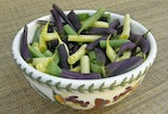 Tasty tricolor beans in a bowl