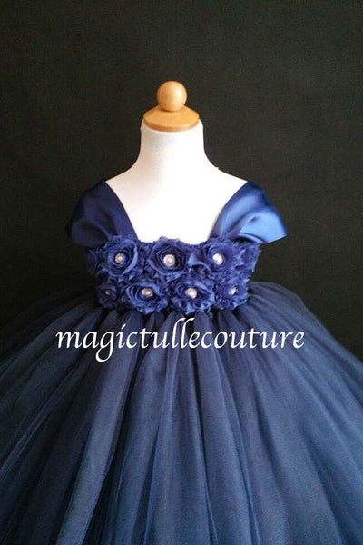 navy blue tutu dress
