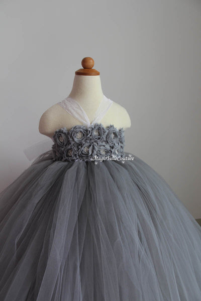 gray tutu dress