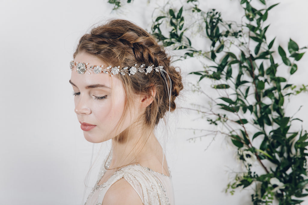 bridal up do with plaited braid