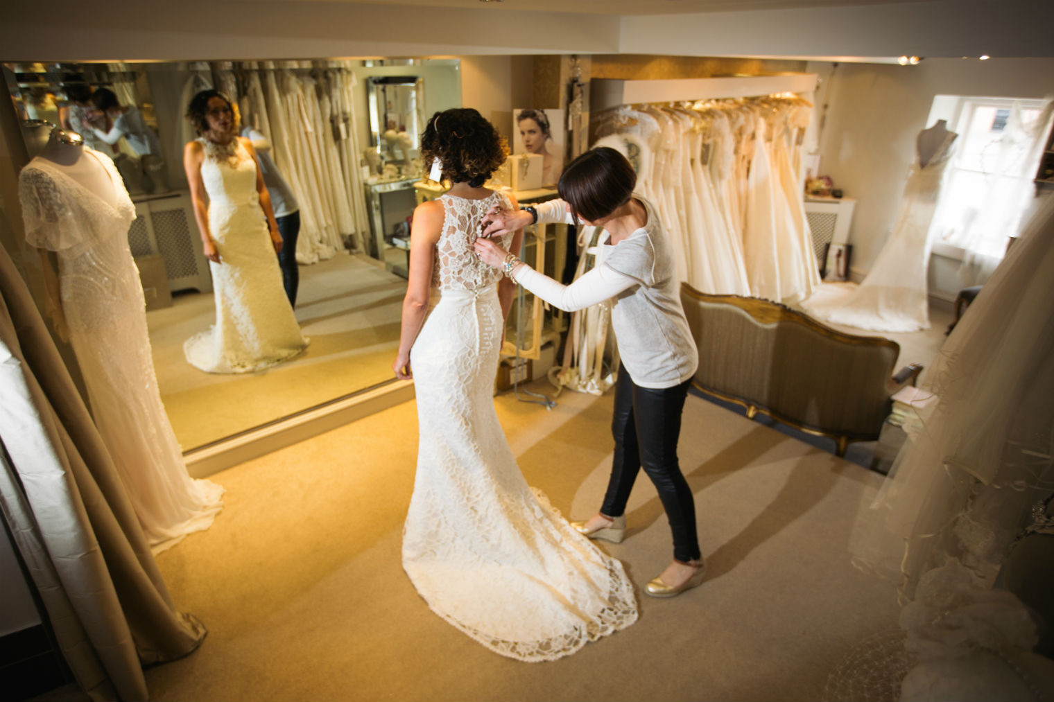 Sally White owner of White Bride bridal boutique in West Wales