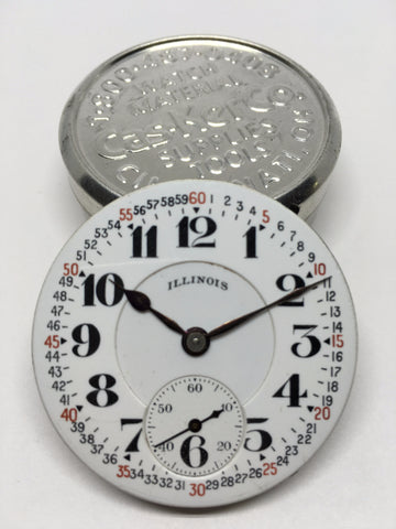 Illinois Bunn Special montgomery style railroad watch enamel dial