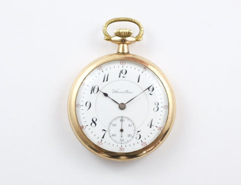 16s Openface Hamilton 992P Pocket Watch 