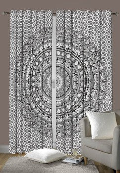 mandala curtain - jaipur handloom