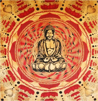 buddha tapestry mandala - jaipur handloom