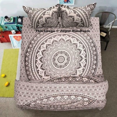 Grey Ombre Mandala Bedding 4-pc-set-indian-ombre-mandala-duvet-quilt-cover-with-queen-bed-sheet-pillows-jaipur-handloom_1024x1024
