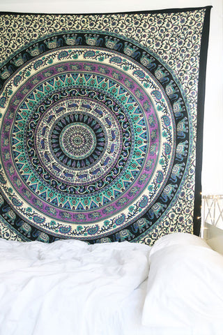 Elephant Mandala Tapestry by Jaipur Handloom (18)