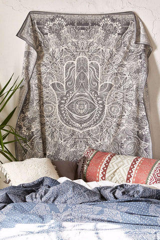 Hamsa Hand Wall Tapestry by Jaipur Handloom 