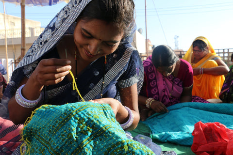 Buy Fair Trade Vintage kantha quilts wholesale at Jaipur Handloom