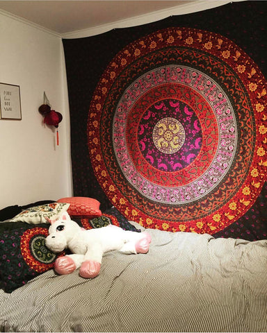 Bohemian Mandala Tapestry - College Checklist, Dorm Room Ideas & Essentials