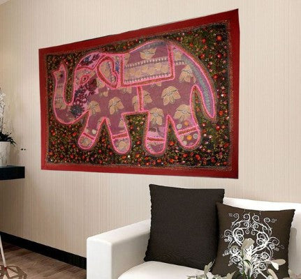 Elephant Patchwork Tapestry for Dorm room Decor - Essential College dorm decor