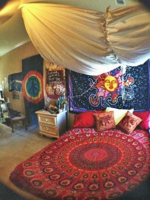 indian Mandala Bedding for Dorm Decor - Essential Decorations for College Room
