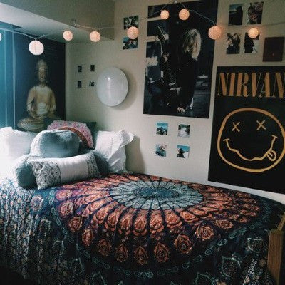 Hippie Mandala Bedding for Dorm Decor - Essential Decorations for College Room