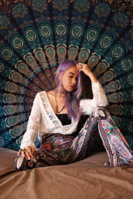 Hippie Hippy Tapestry for Dorm Room Decor