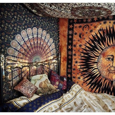 Sun and moon tapestry