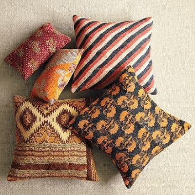 Kantha Pillow Covers for dorm room