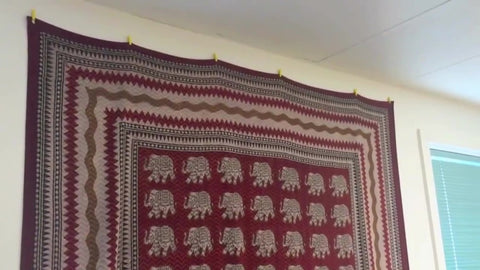How to hang dorm tapestry