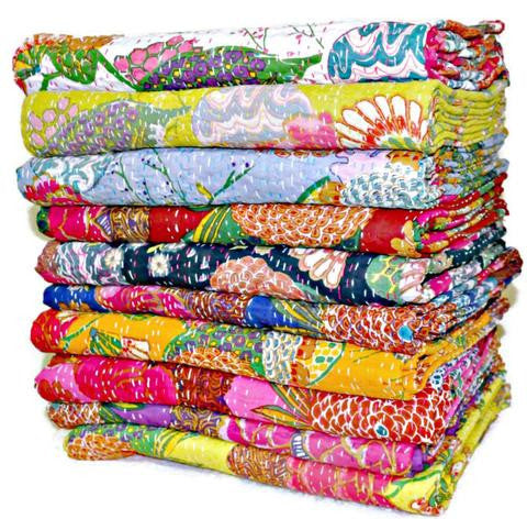 wholesale kantha throw in queen size
