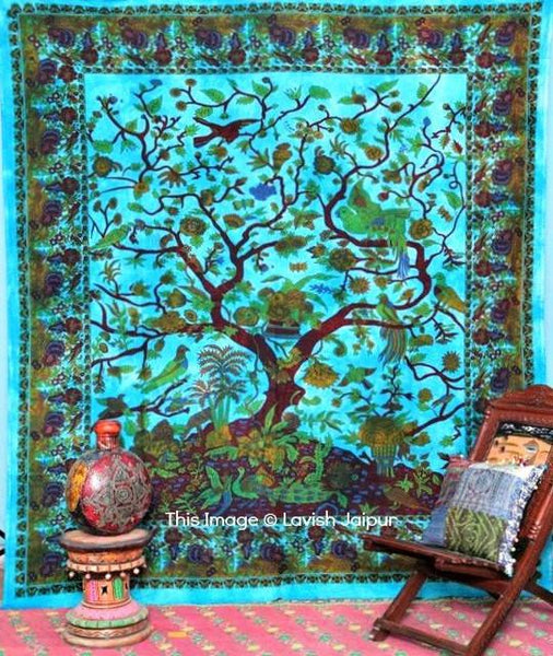 Indian Mandala Bedspread Tapestry Wall Hanging bohemian Throw Tree Tapestry 