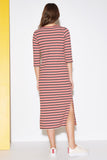 PARADE STRIPE MIDI DRESS multicoloured