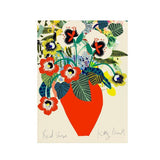 A4 Red Vase Giclée Fine Art Print