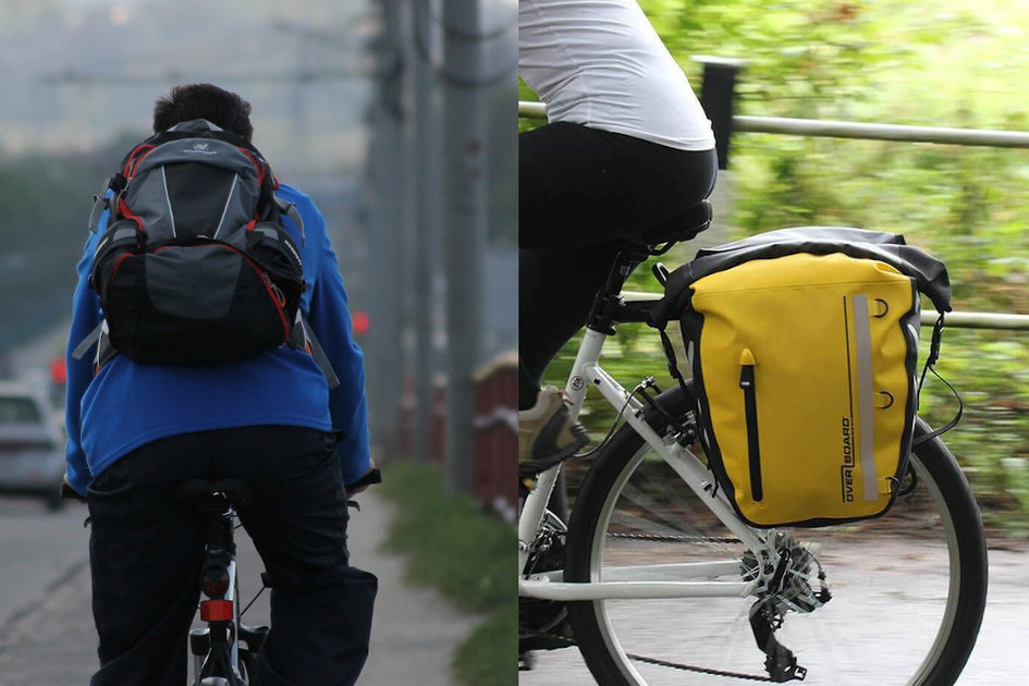 biking with a backpack