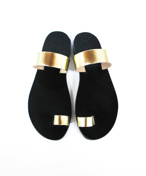 black sandals with black sole