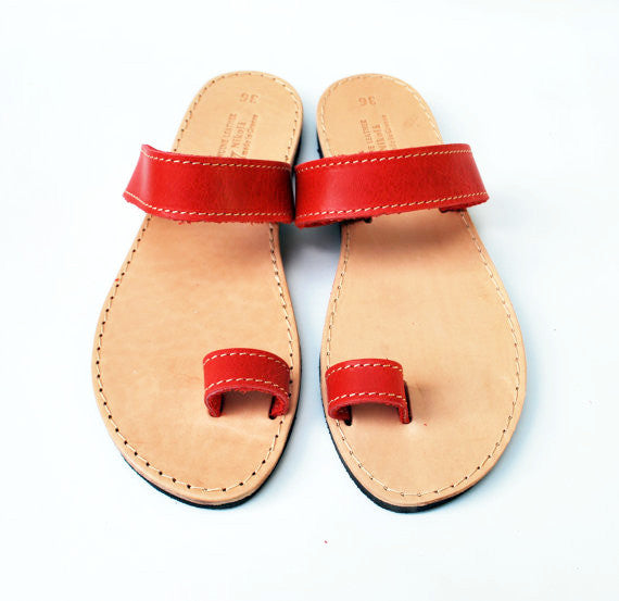 leather sandal shoes