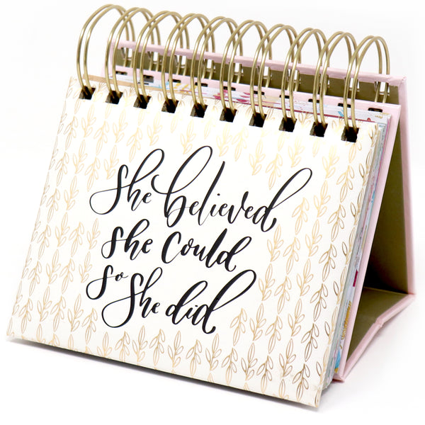 Perpetual Inspirational Desk Calendar / Easel - bloom daily planners®