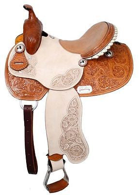 14", 15", 16" Double T barrel saddle half breed alligator print seat MPN 6437