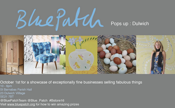 Blue Patch: Sustainable products in Dulwich, October 1st