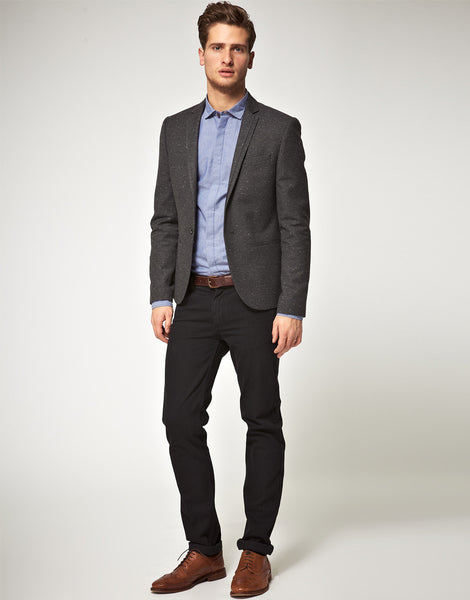 Casual Look - Brown Shoes and Black Pants