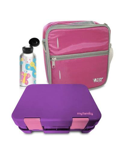 my family bento box lunchbag bpa free stainless drink bottle