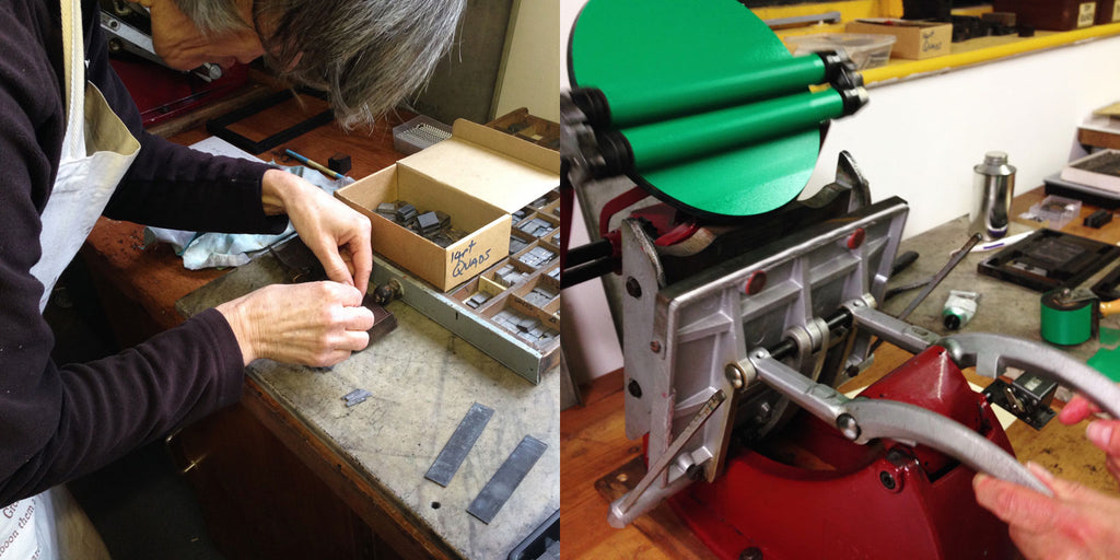 Letterpress printing workshops in Ludlow, Shropshire