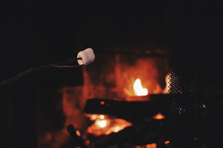 Fireplace Smores Fire and Marshmallow