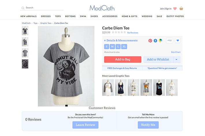 Pyknic Donut Kill My Vibe - Carbe Diem T-shirt now available at Modcloth