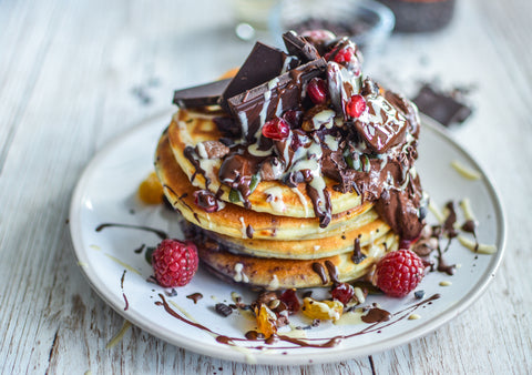 Chocoholic Protein Pancake Stack Recipe | Neat Nutrition. Clean, Simple, No-Nonsense Protein.